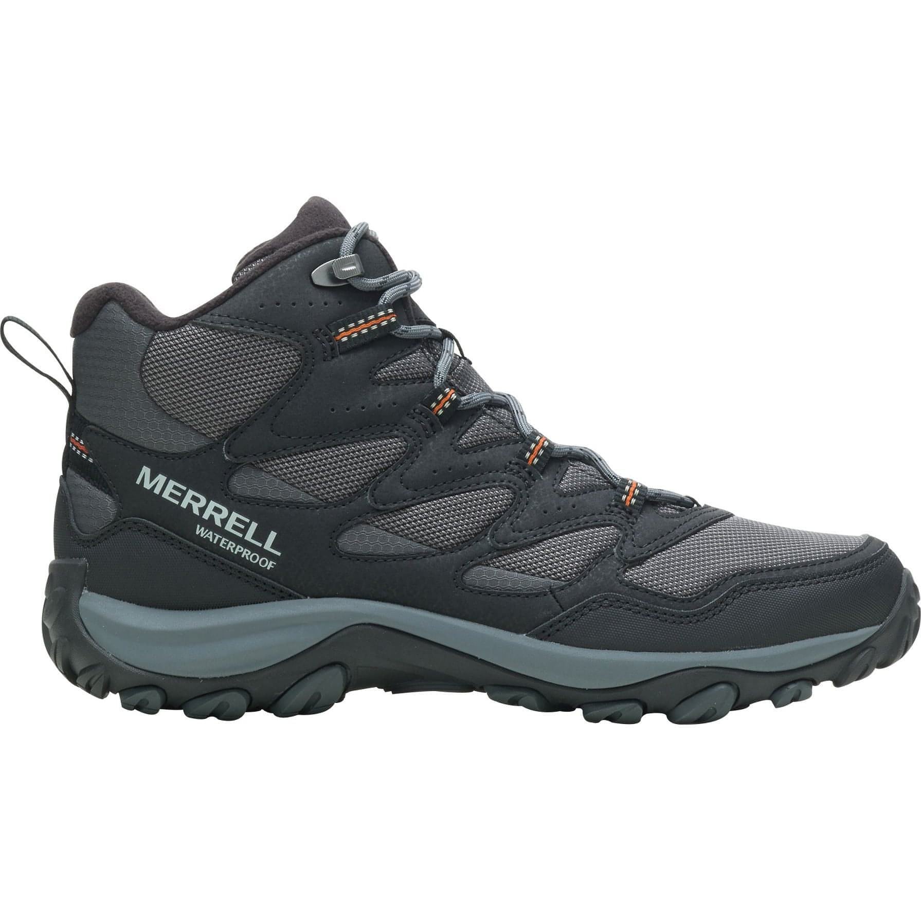 Merrell West Rim Sport Thermo Mid Mens Waterproof Walking Boots - Blac –  Start Fitness