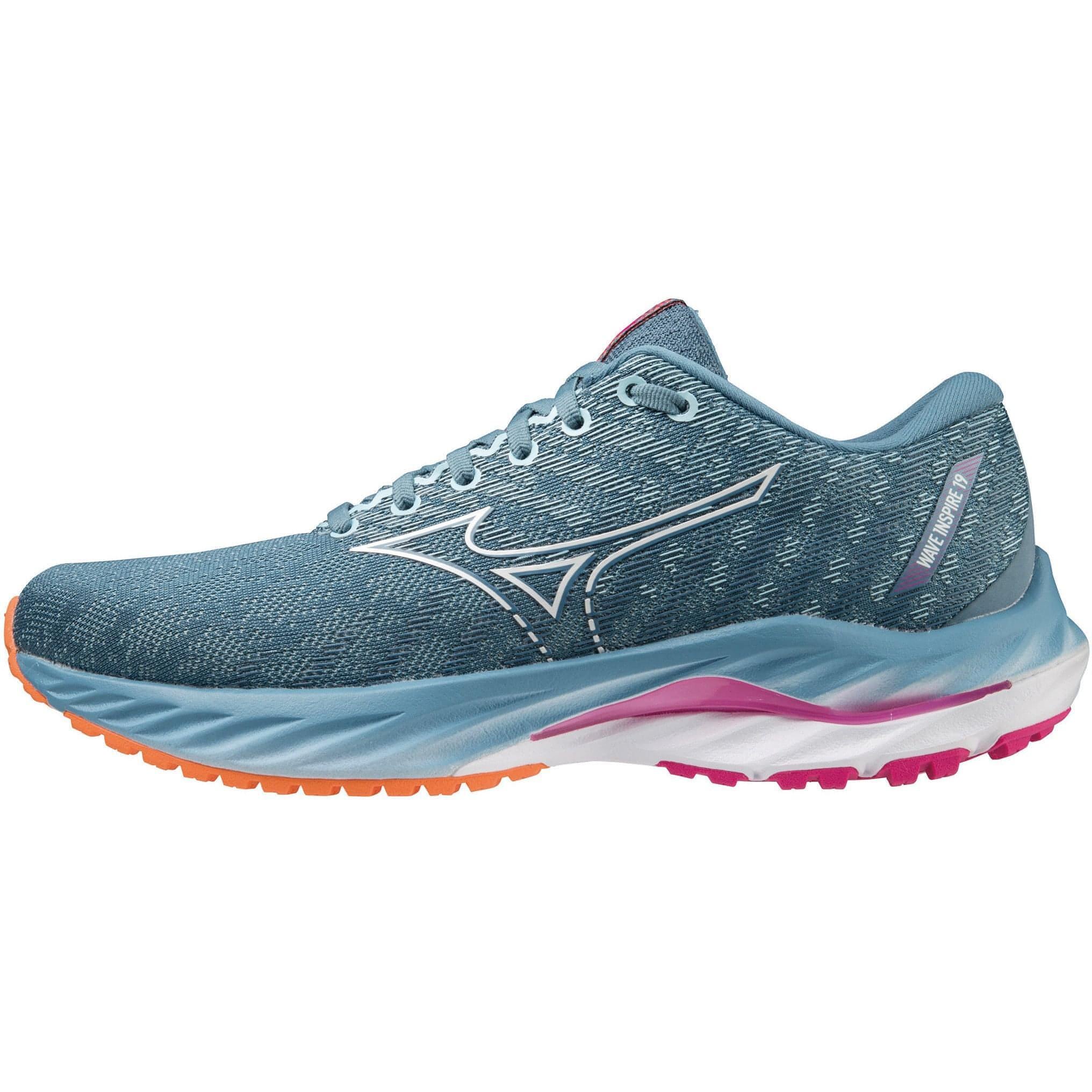 Mizuno Wave Inspire 19 Womens Running Shoes Blue – Start Fitness