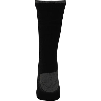 More Mile Double Layer Walking Socks Mm3059 Black Back View