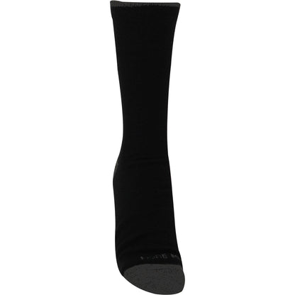 More Mile Double Layer Walking Socks Mm3059 Black Front - Front View