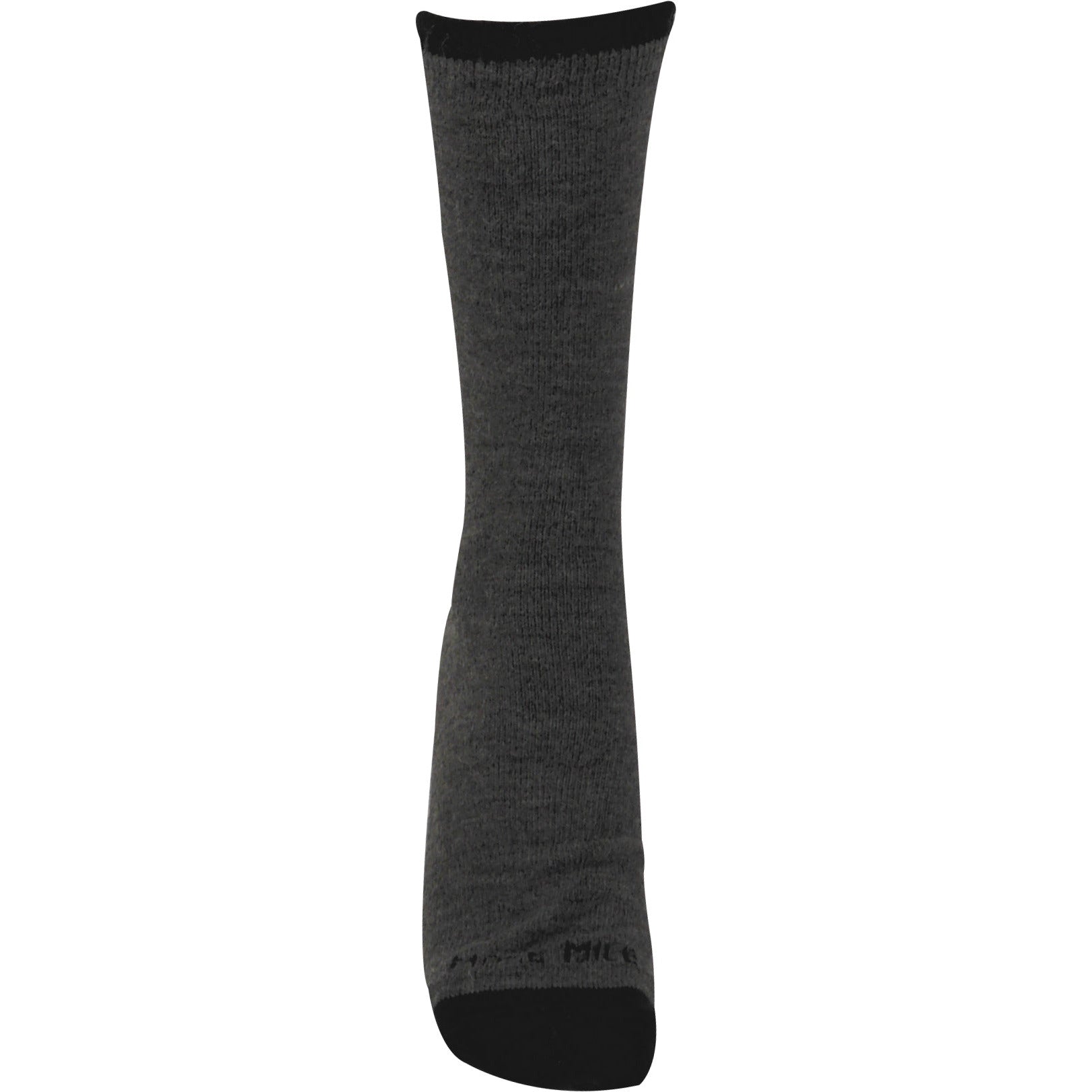 More Mile Double Layer Walking Socks Mm3059 Grey Front - Front View