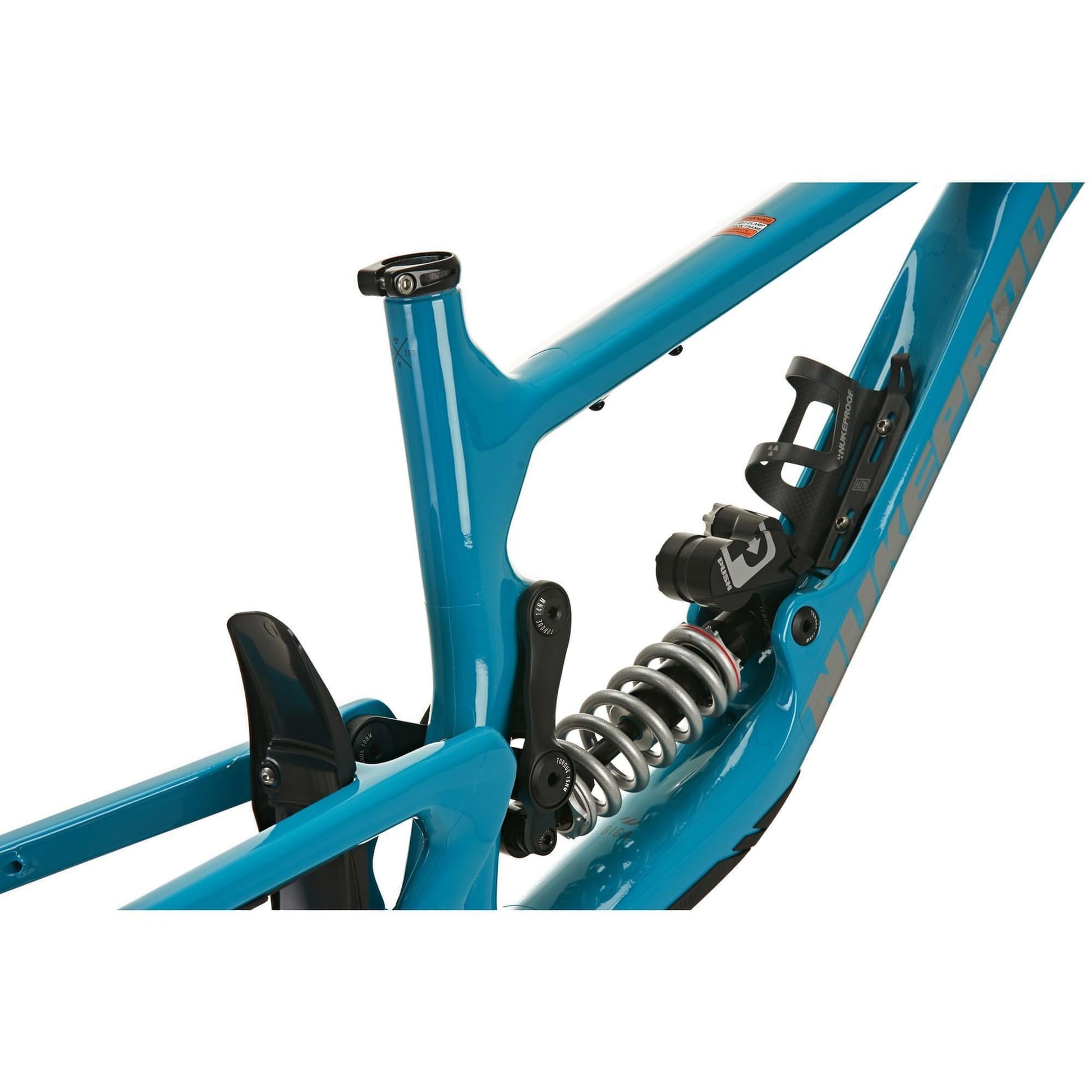 Nukeproof Giga Carbon Mountain Bike Frame Push Shock Teal