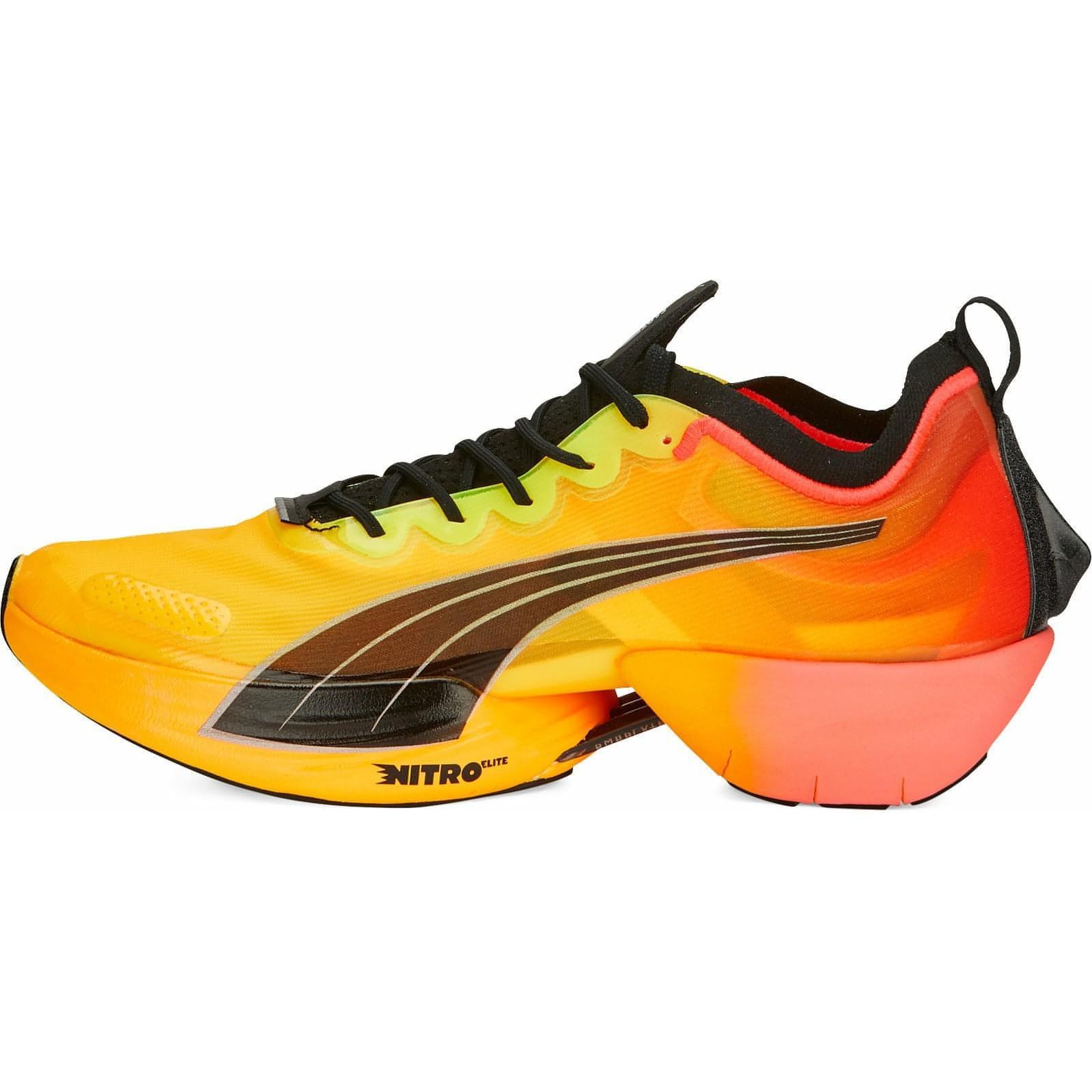 Puma Fast-R Nitro Elite Fireglow Mens Running Shoes Yellow