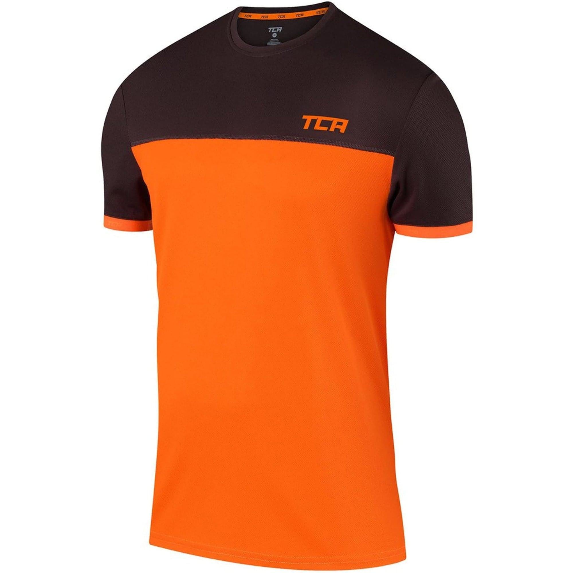 TCA Aeron Short Sleeve Junior Running Top Orange – Start Fitness