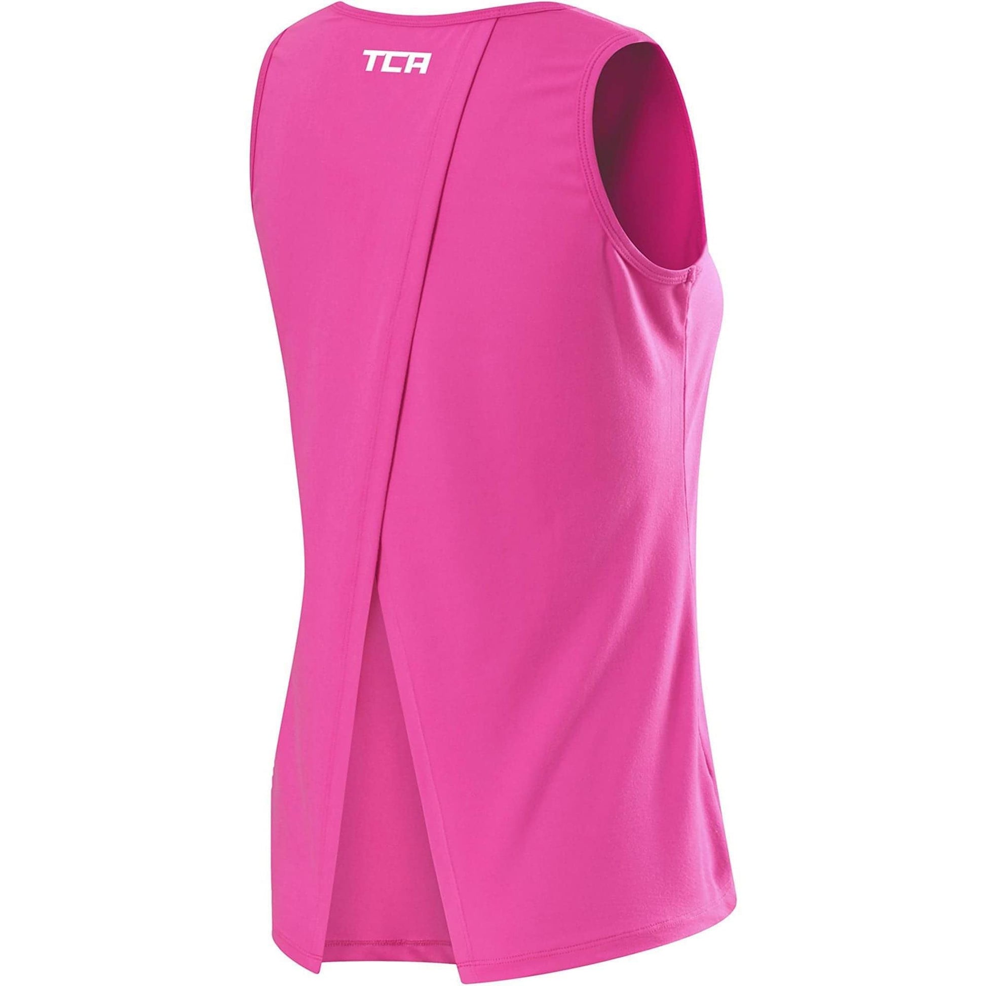 Tca Crossback Cooling Vest S  Wcbt Magenta Back View