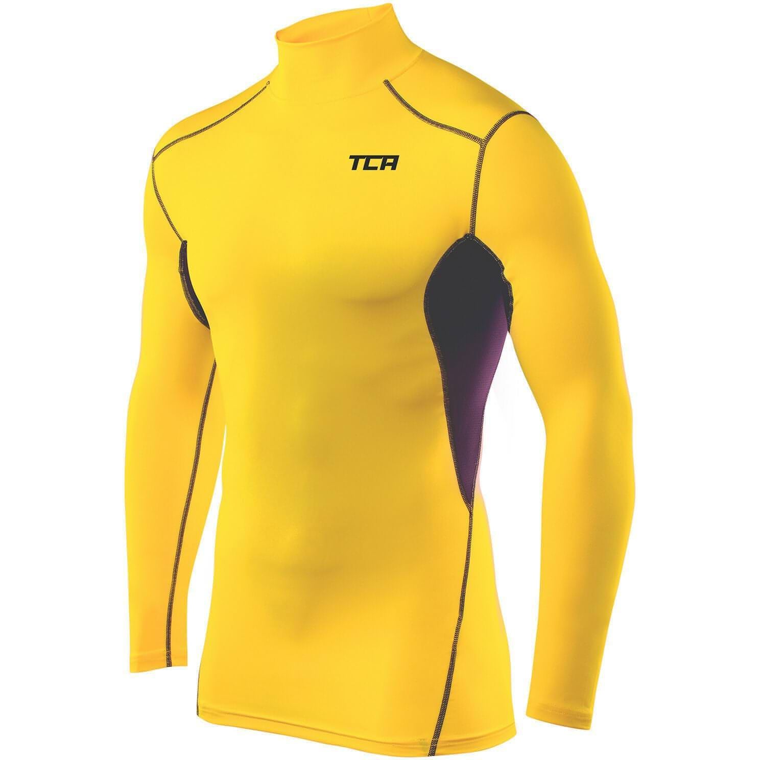TCA HyperFusion Thermal Mock Neck Mens Long Sleeve Compression Top