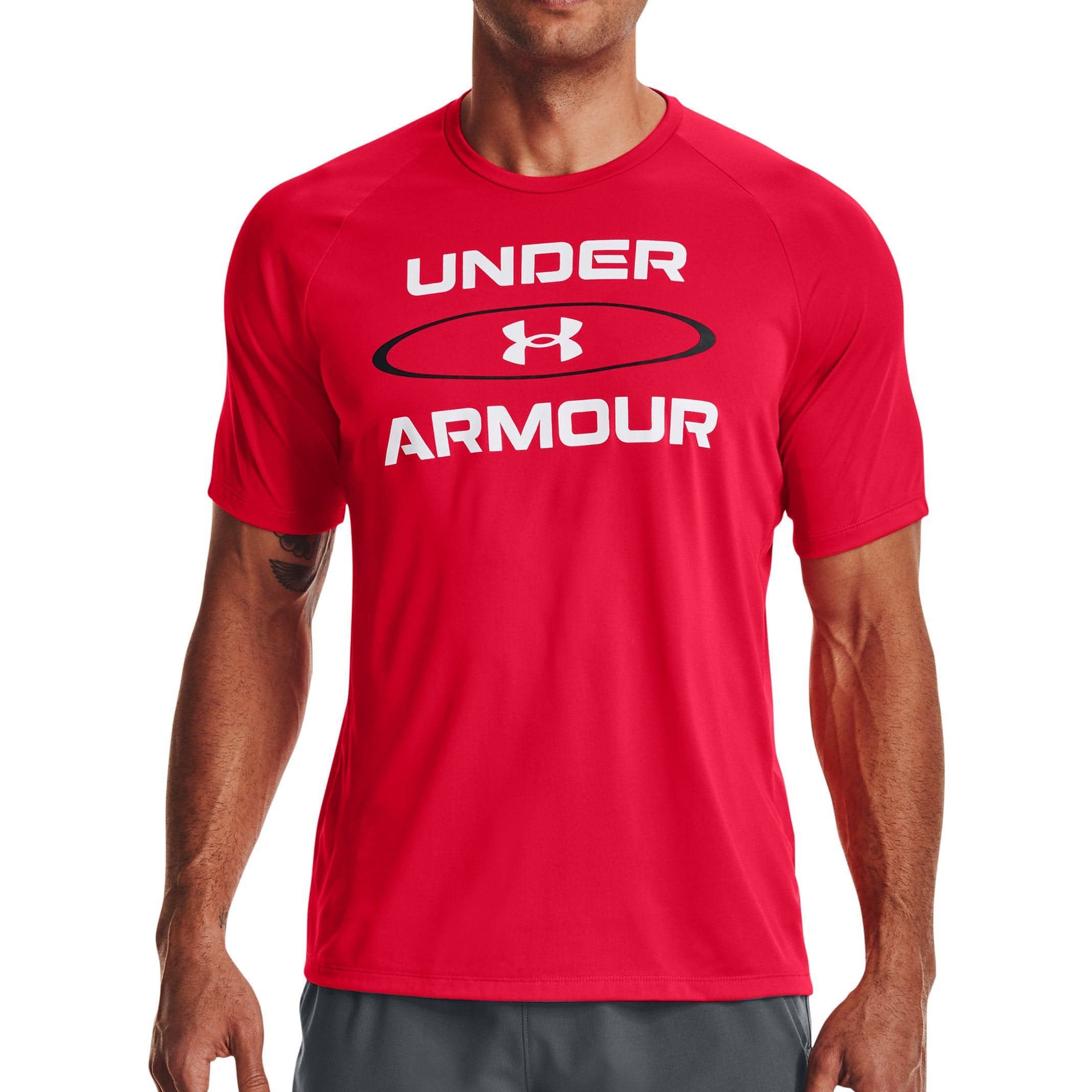 Under Armour Tech 2.0 Wordmark Graphic Short Sleeve Mens Training Top –  Start Fitness
