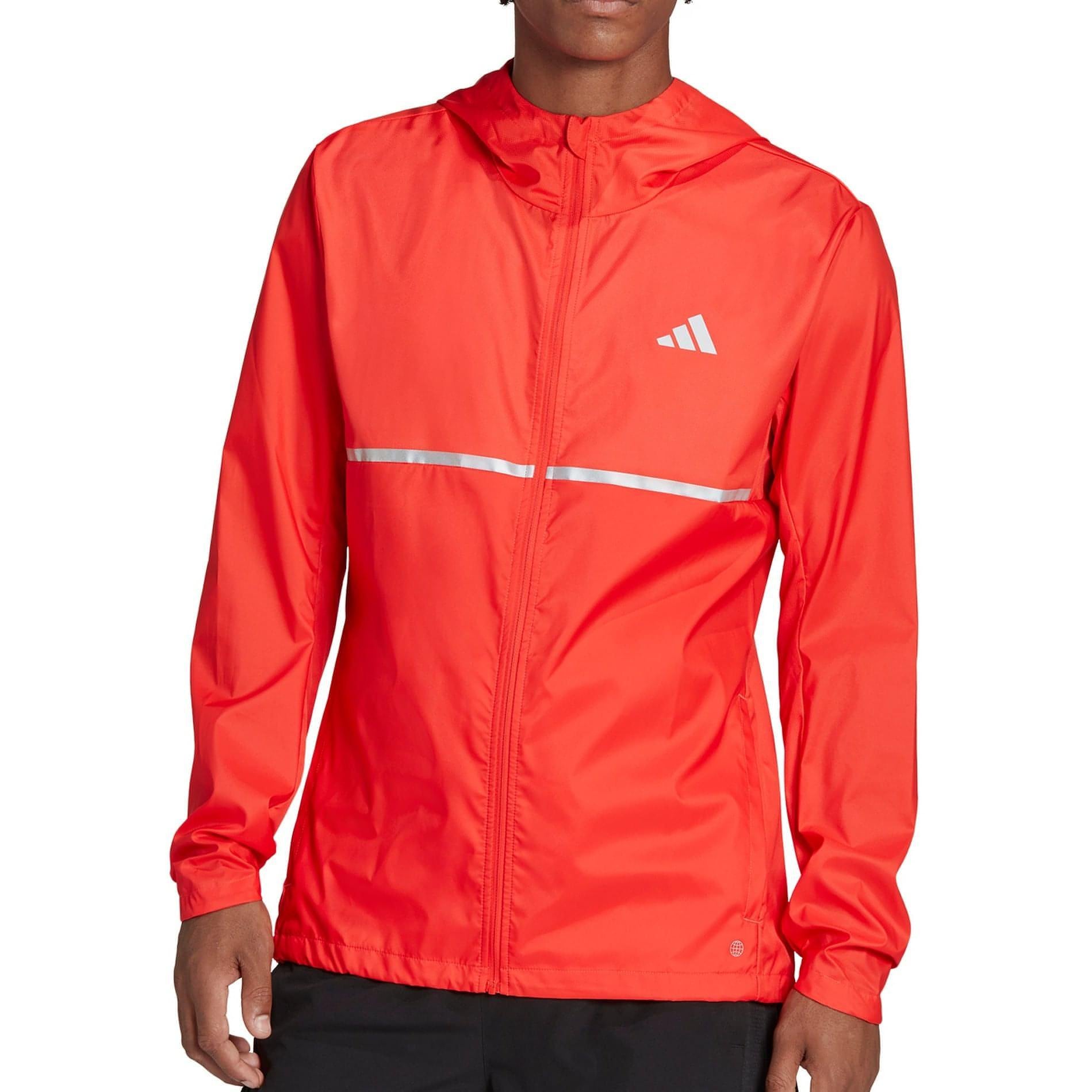 adidas Own The Run Mens Running Jacket - Red – Start Fitness