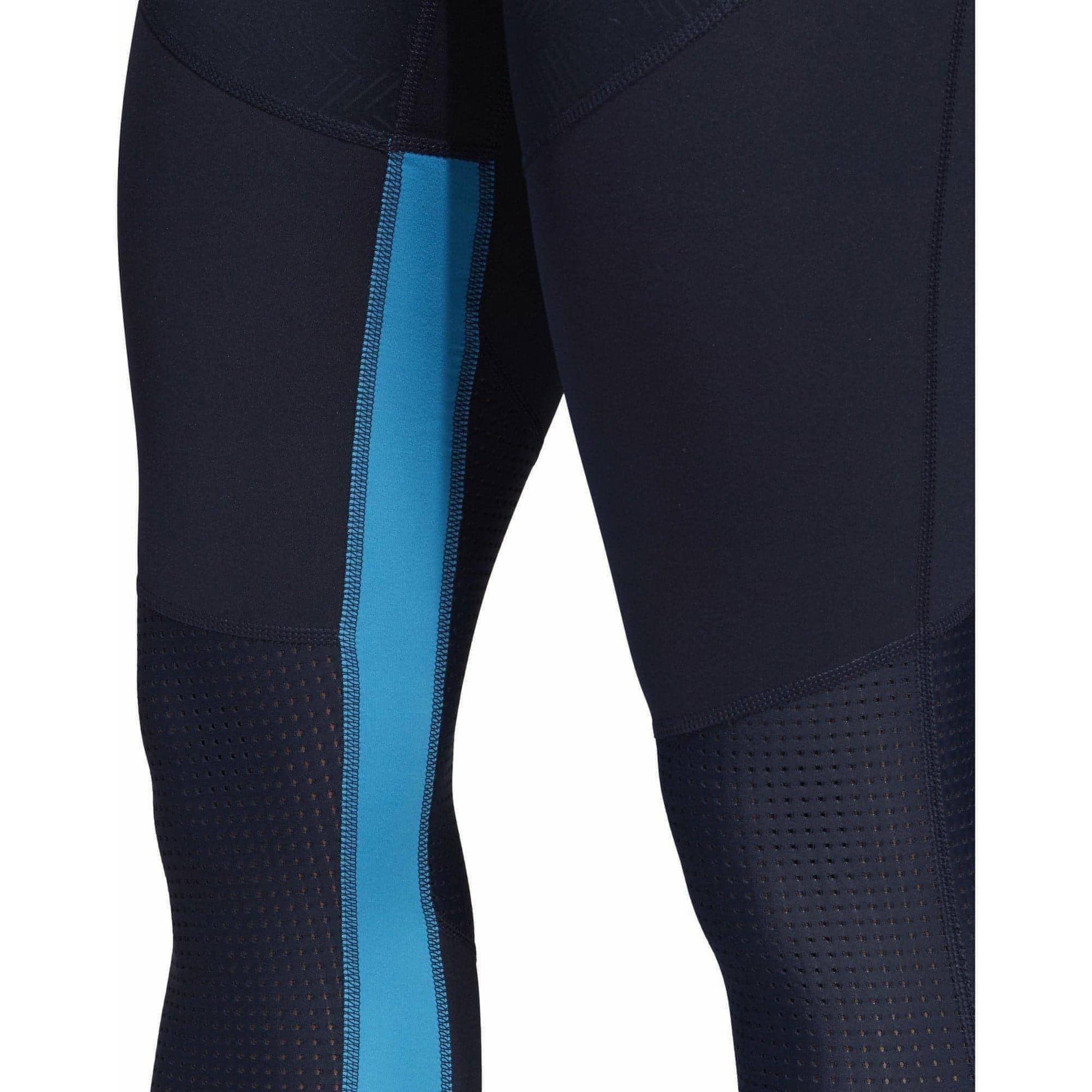 adidas Believe This High Rise Floral Womens Long Training Tights - Blue - Start Fitness