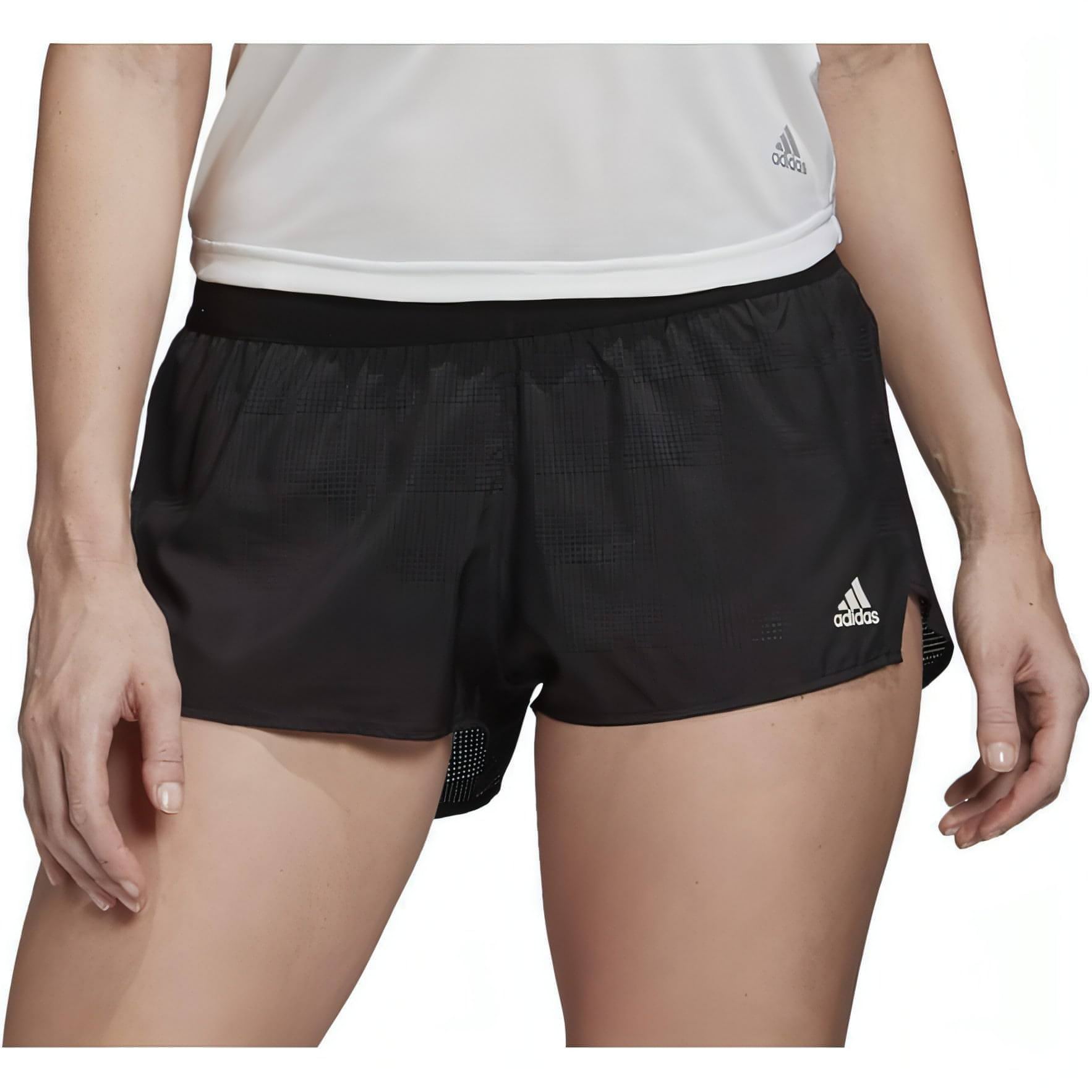 adidas Speed Split Womens Running Shorts - Black