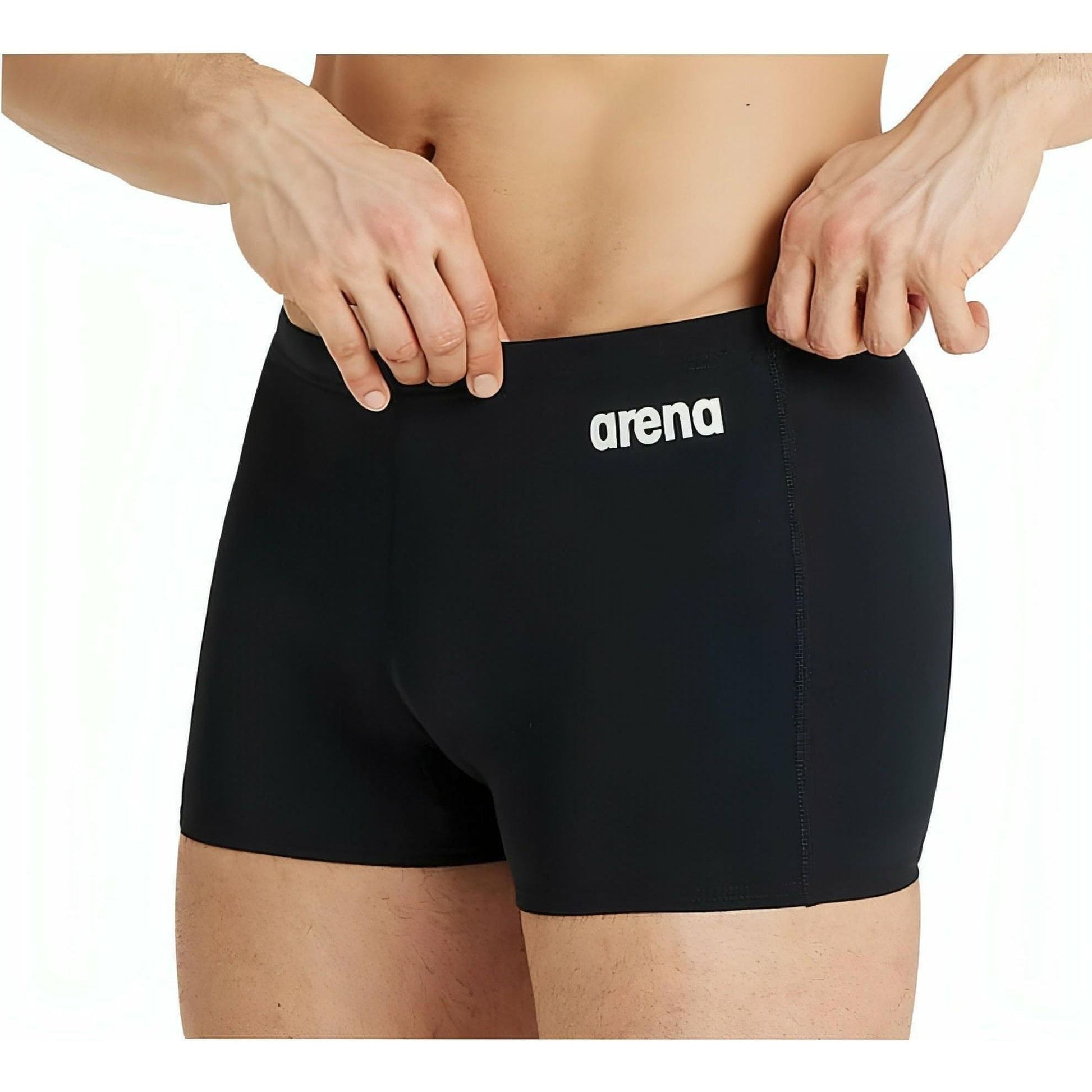 Arena Solid Mens Swim Shorts - Black - Start Fitness