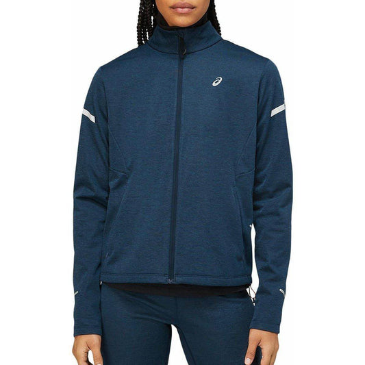 Asics Lite-Show Winter Womens Running Jacket - Navy - Start Fitness