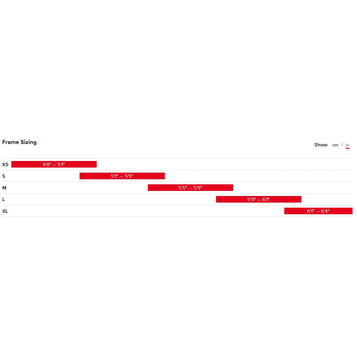 Bronson Size Guide