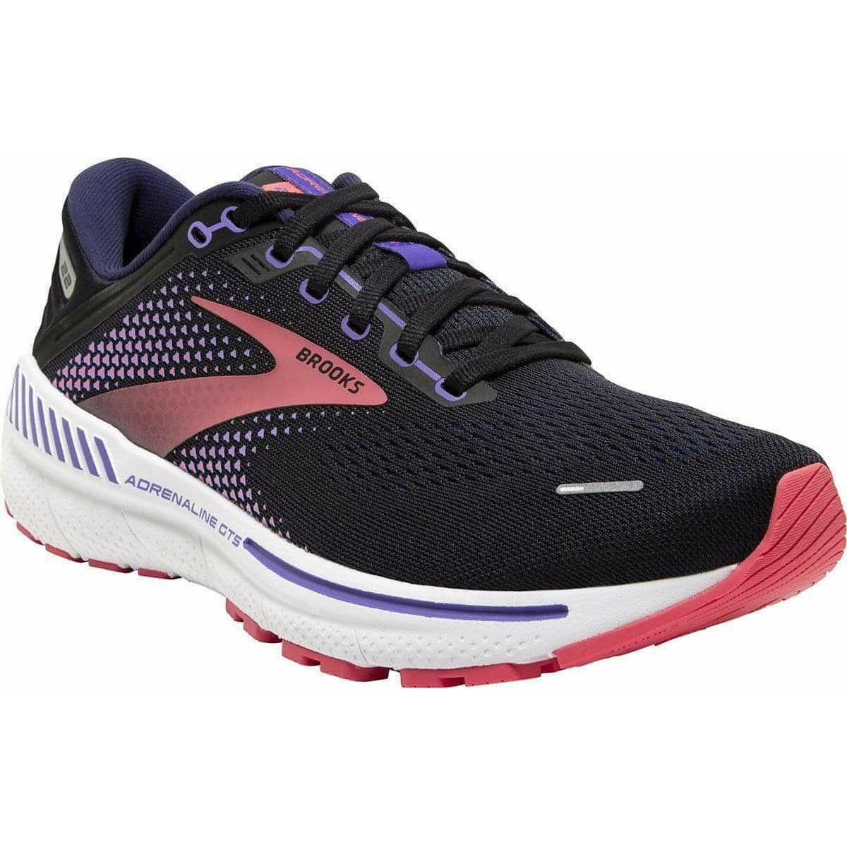 Brooks Adrenaline GTS 22 WIDE FIT Womens Running Shoes - Black - Start Fitness