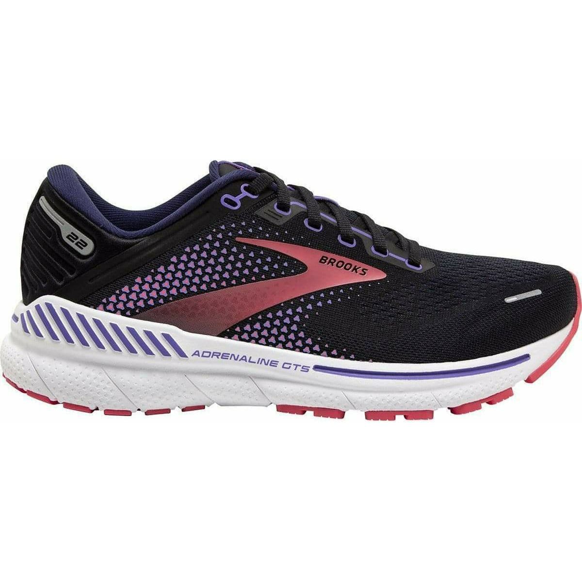 Brooks Adrenaline GTS 22 Womens Running Shoes Black – Start Fitness