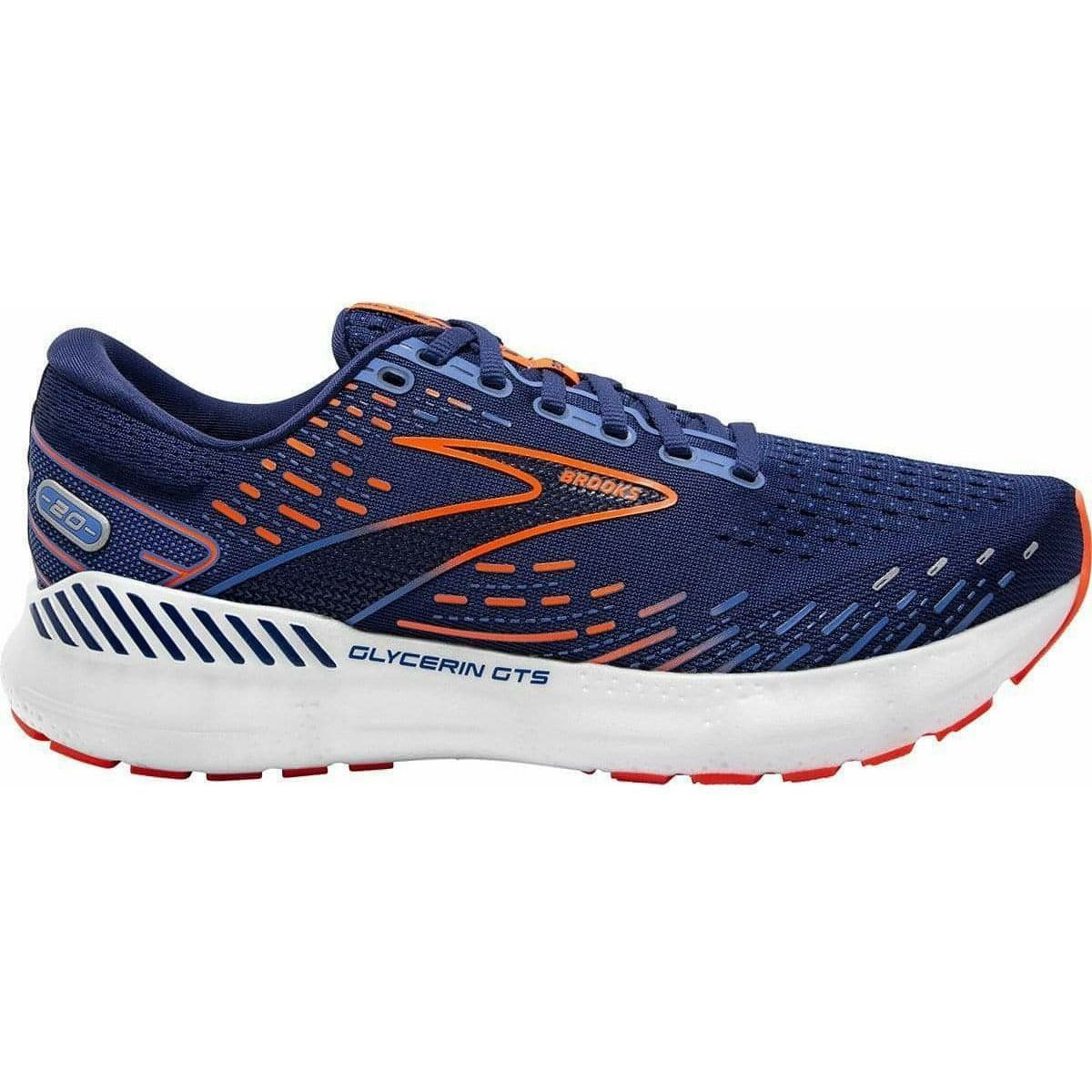 Brooks Glycerin GTS 20 Mens Running Shoes Blue Start Fitness