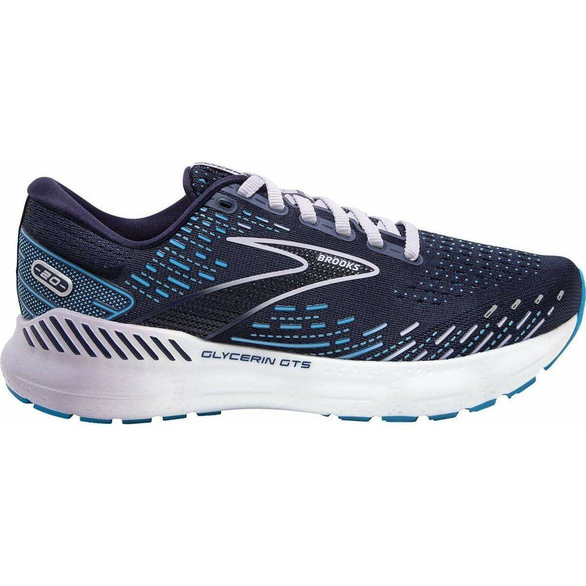 Brooks Glycerin GTS 20 Womens Running Shoes Blue – Start Fitness
