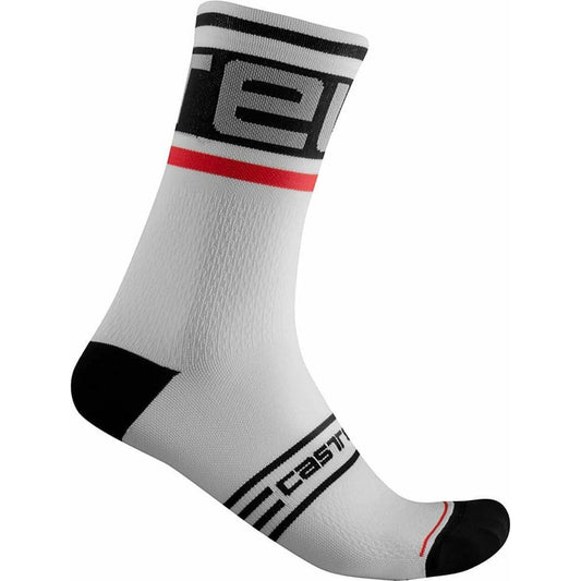 Castelli Prologo 15 Cycling Socks - White - Start Fitness
