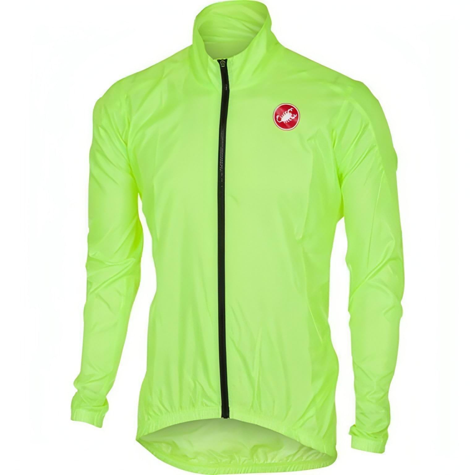 Castelli Squadra ER Mens Cycling Rain Jacket - Yellow – Start Fitness