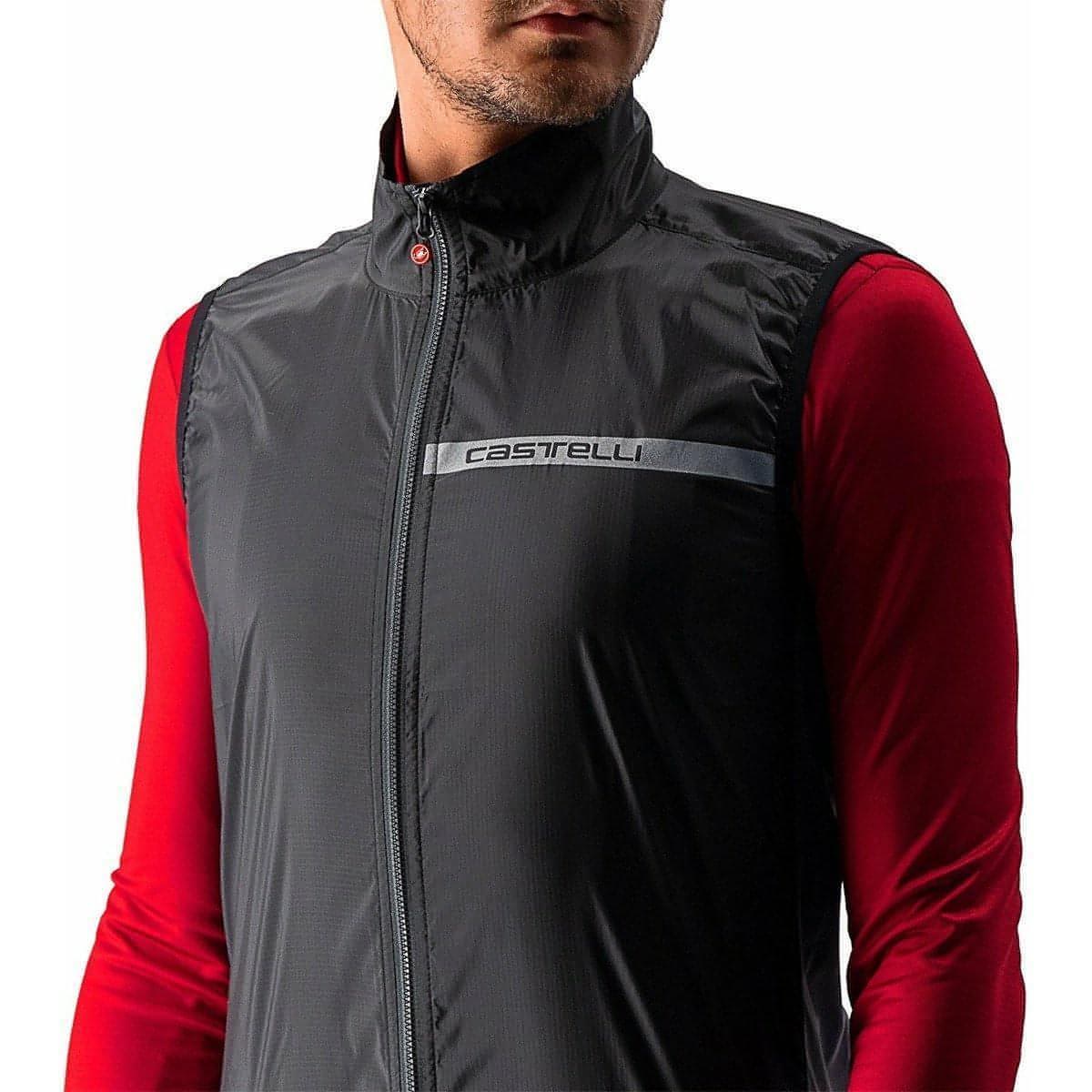 Castelli Squadra Stretch Mens Cycling Gilet - Black - Start Fitness