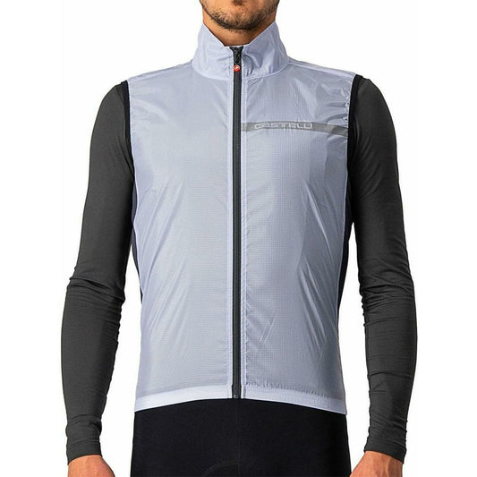 Castelli Squadra Stretch Mens Cycling Gilet - Silver - Start Fitness
