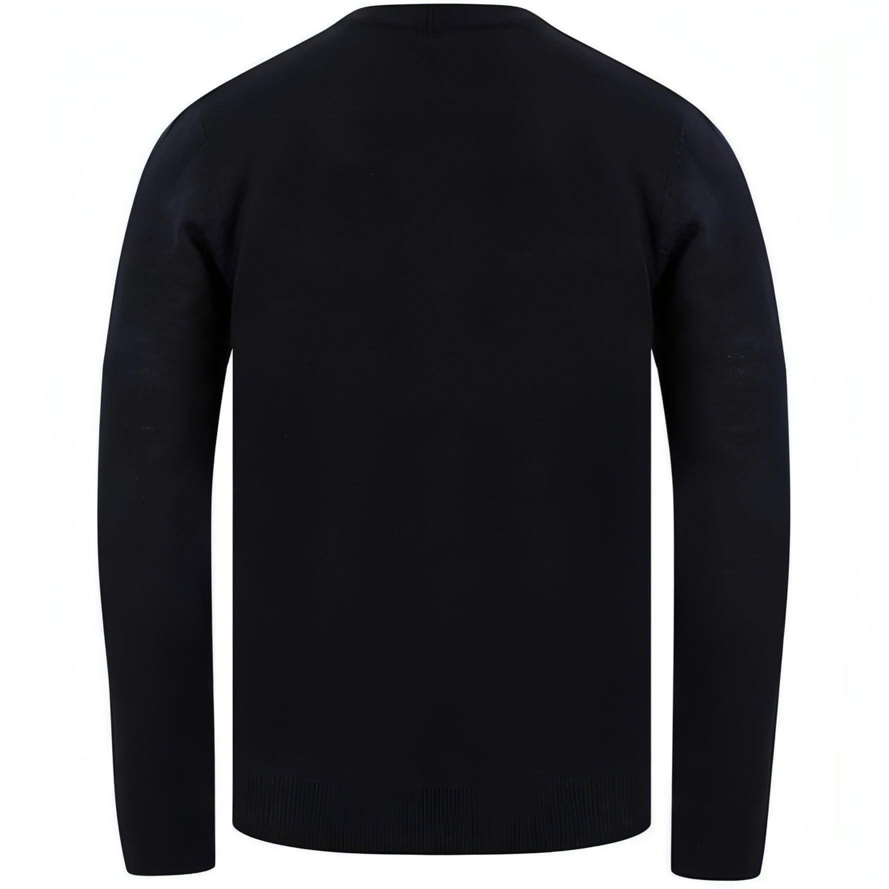 Christmas Snow Scene Rudolph Mens Christmas Jumper - Navy - Start Fitness