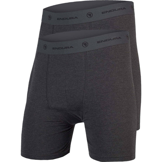 Endura Bike (2 Pack) Mens Boxers - Grey - Start Fitness