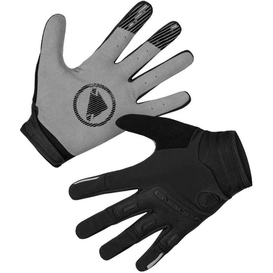Endura Singletrack Windproof Full Finger Cycling Gloves - Black - Start Fitness