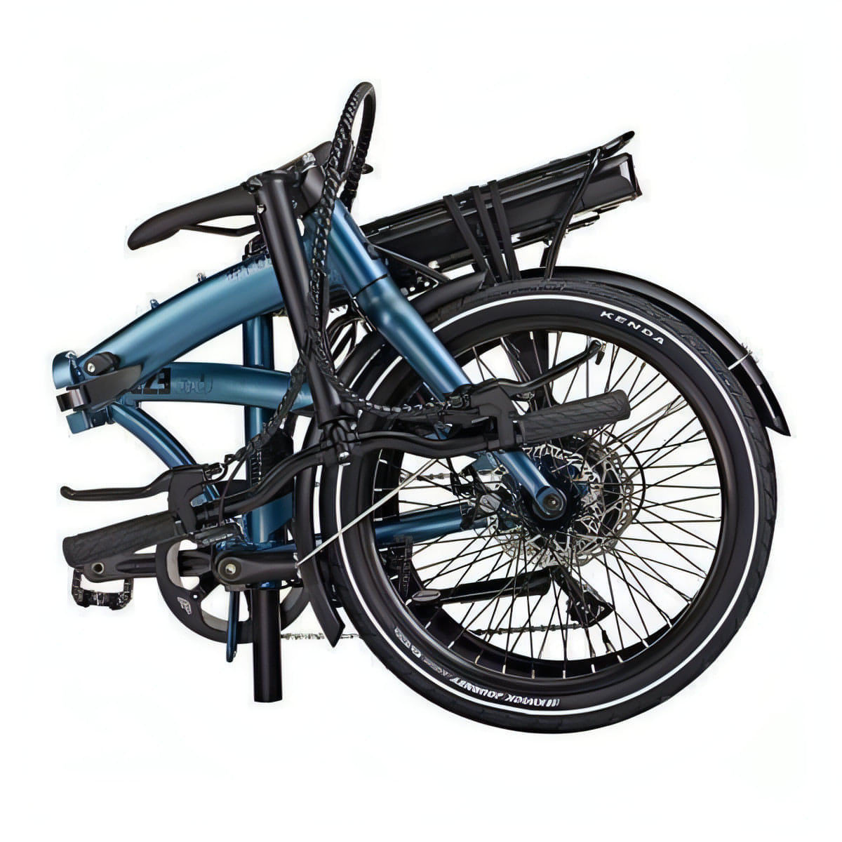 Ezego Fold Electric Folding Bike - Teal 5060629561240 - Start Fitness