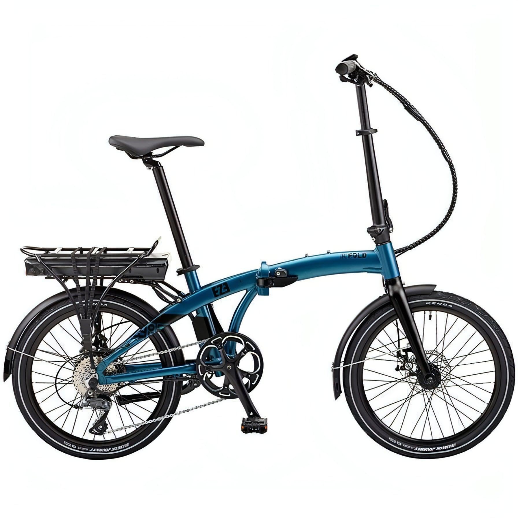 Ezego Fold Electric Folding Bike - Teal 5060629561240 - Start Fitness