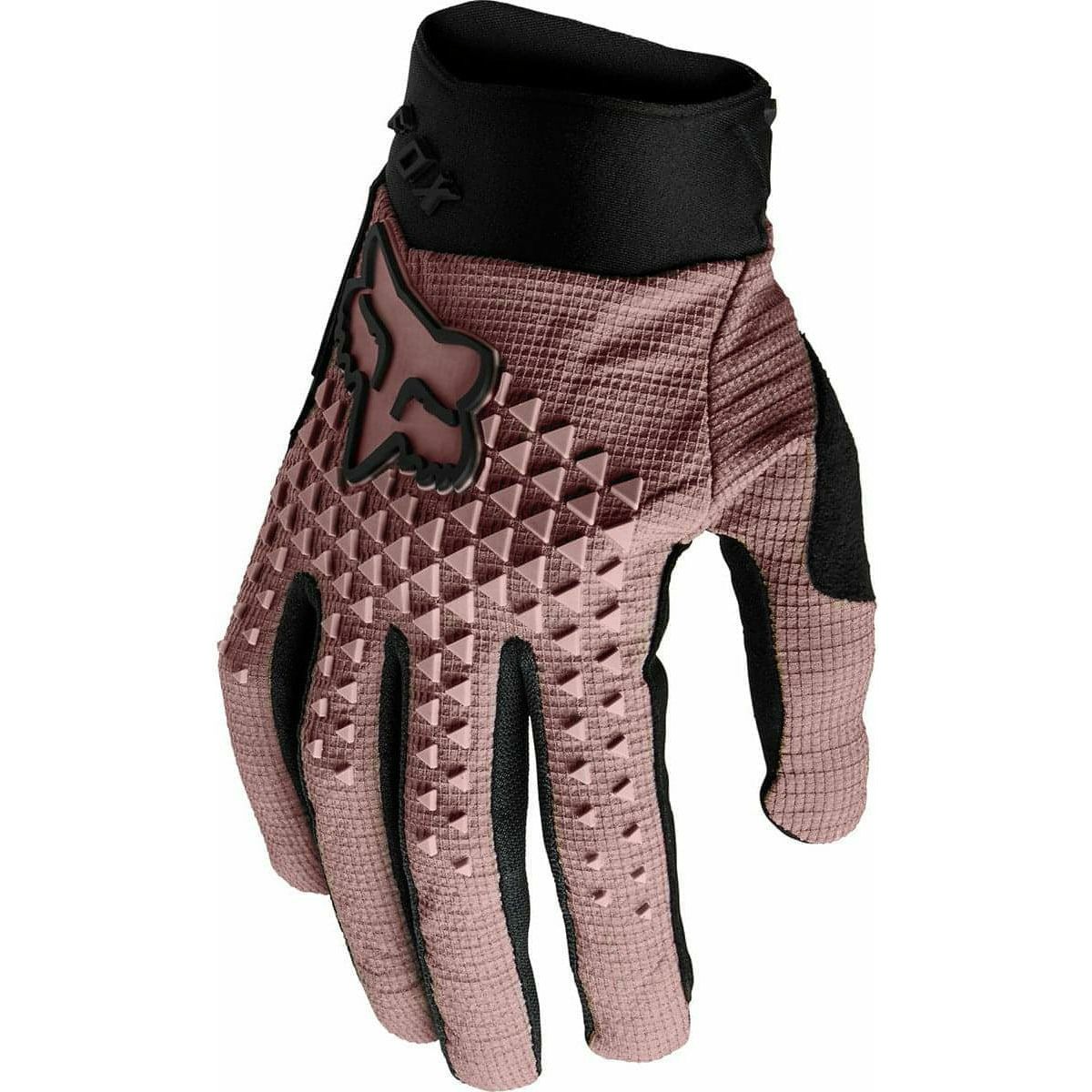 Fox Defend Womens Full Finger Cycling Gloves - Purple - Start Fitness