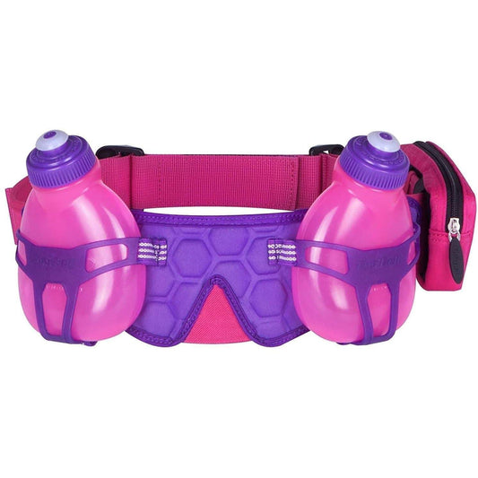 FuelBelt H2O Helium 2 Bottle Hydration Belt - Pink 873855000262 - Start Fitness