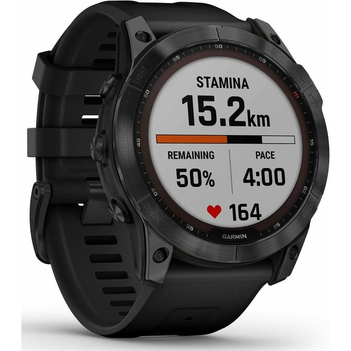 Garmin Fenix 7X Sapphire Solar HRM With GPS Multisport Watch - Black 753759278328 - Start Fitness