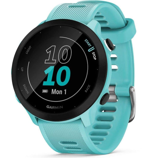 Garmin Forerunner 55 HRM With GPS Watch - Aqua 753759279653 - Start Fitness