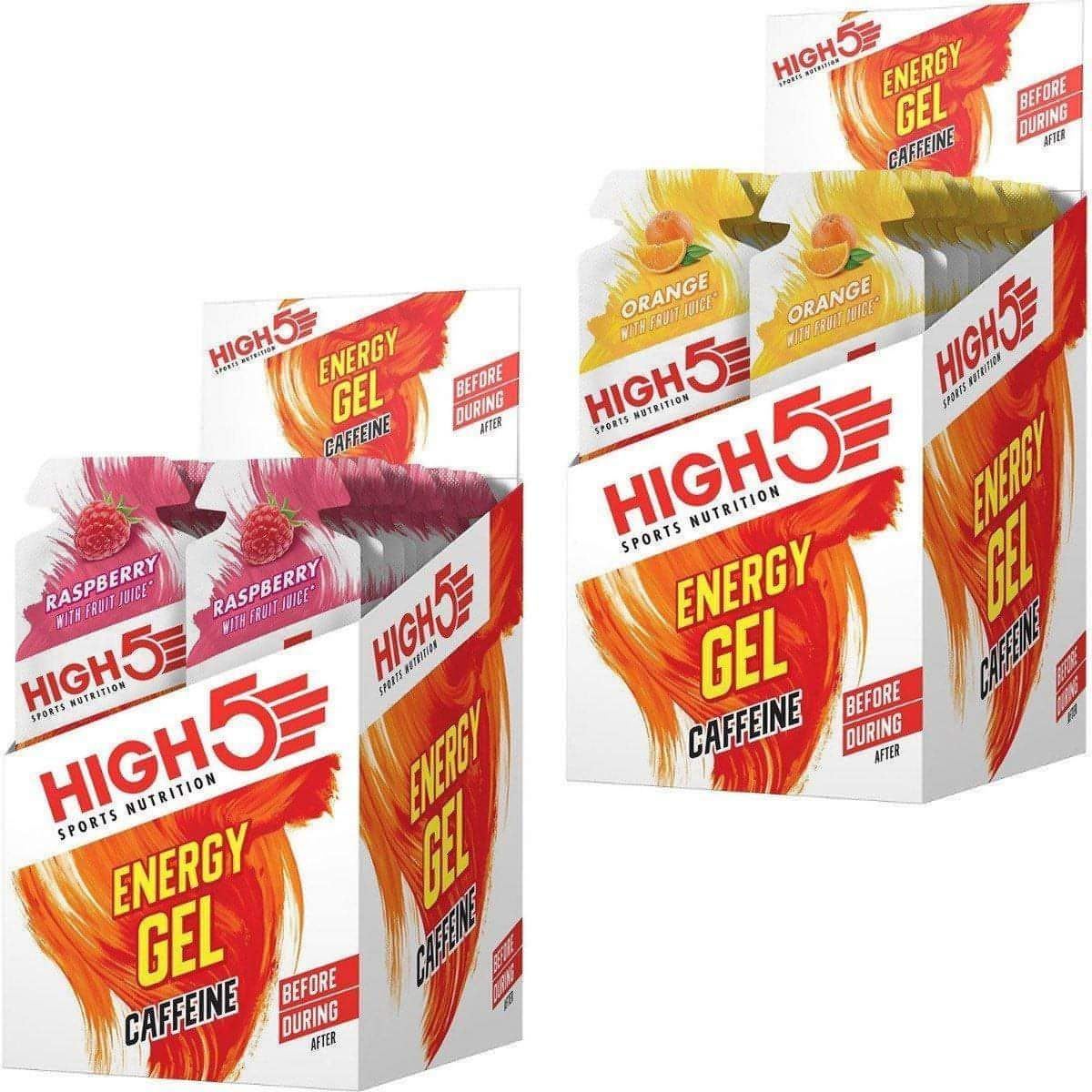High 5 Energy Gels Plus Caffeine Box - Start Fitness