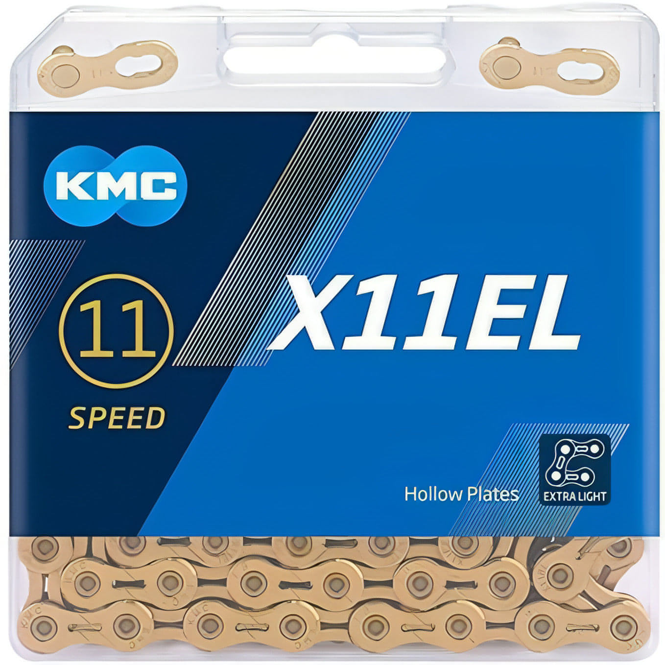 KMC X11 Extra Light 11 Speed Chain 118 Links - Gold 4715575890241 - Start Fitness