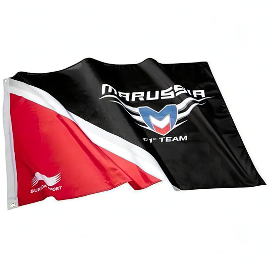 Marussia F1 Supporters Flag - Black 5055289946049 - Start Fitness
