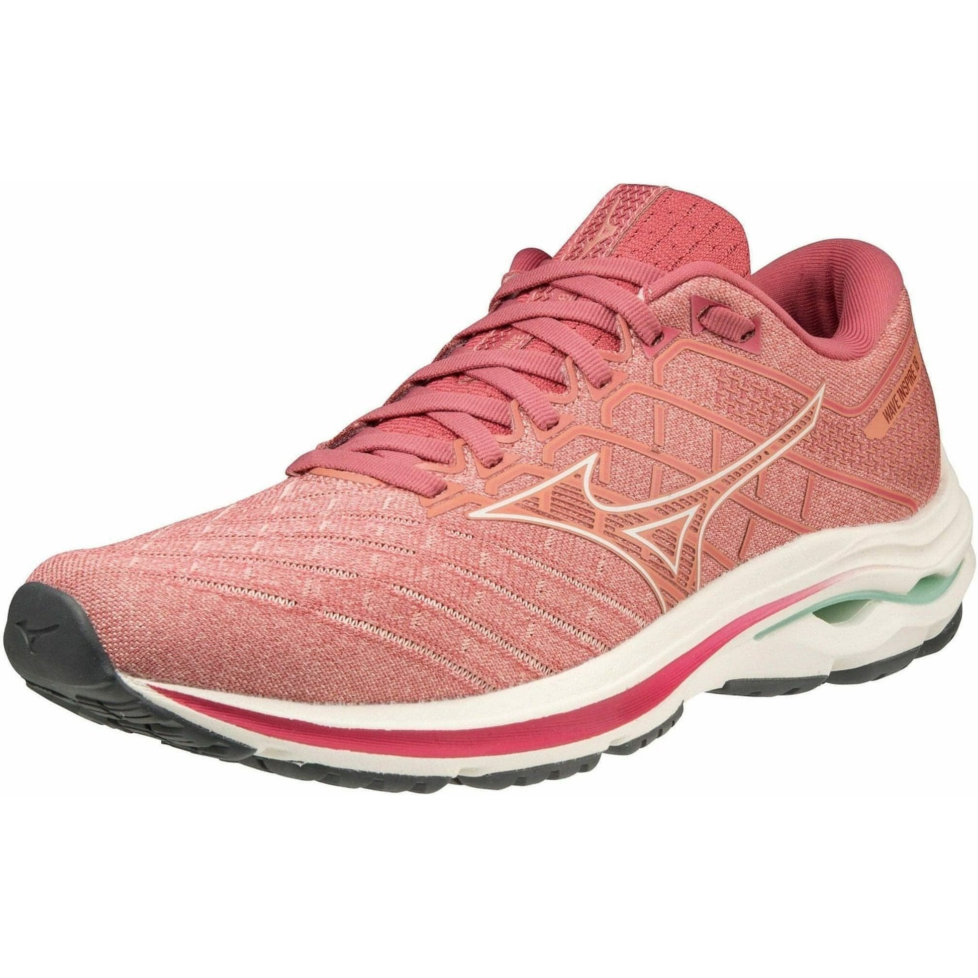 Mizuno Wave Inspire 18 Womens Running Shoes - Pink - Start Fitness