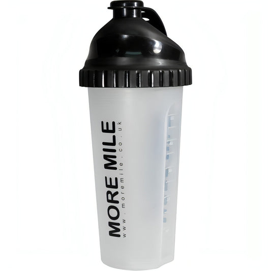More Mile 650ml Protein Shaker - Black 5055604338603 - Start Fitness