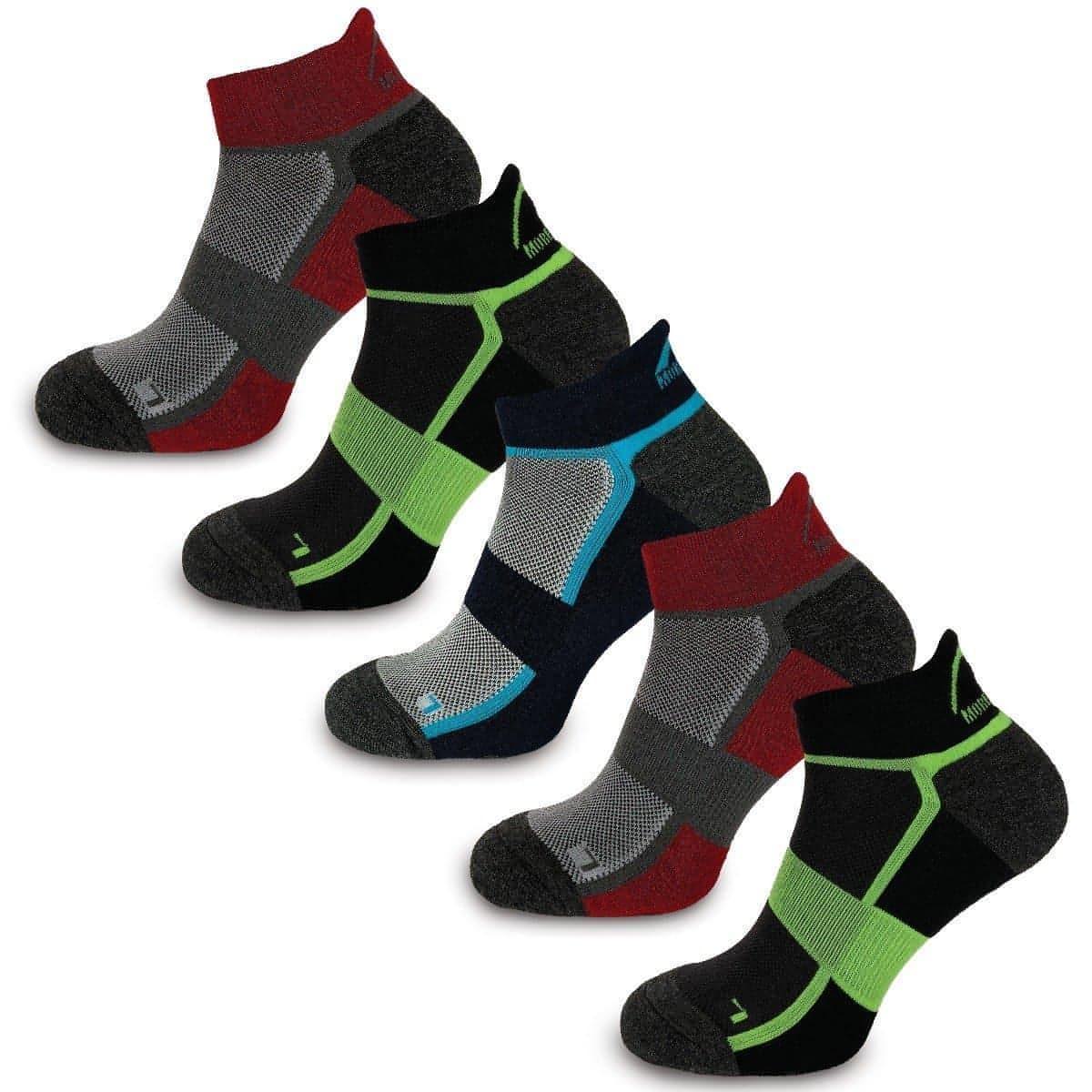 More Mile Bamboo Comfort (5 Pack) Running Socks - Multi – Start Fitness