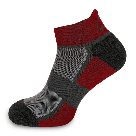 More Mile Bamboo Comfort Running Socks - Red - Start Fitness