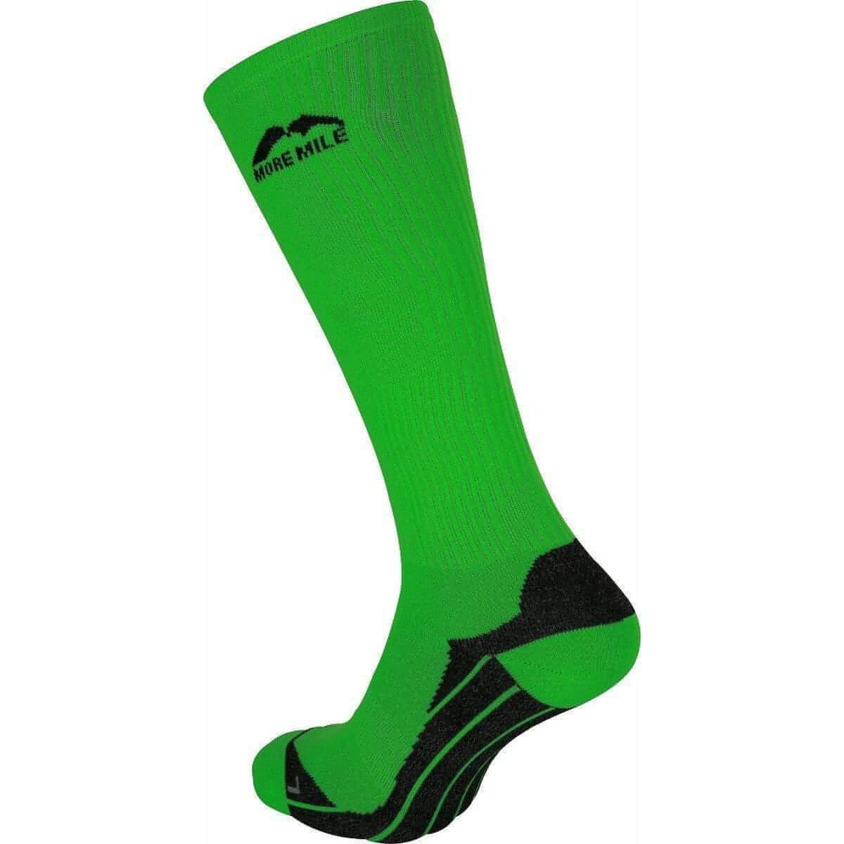 More Mile California (2 Pack) Compression Socks - Green-Pink - Start Fitness