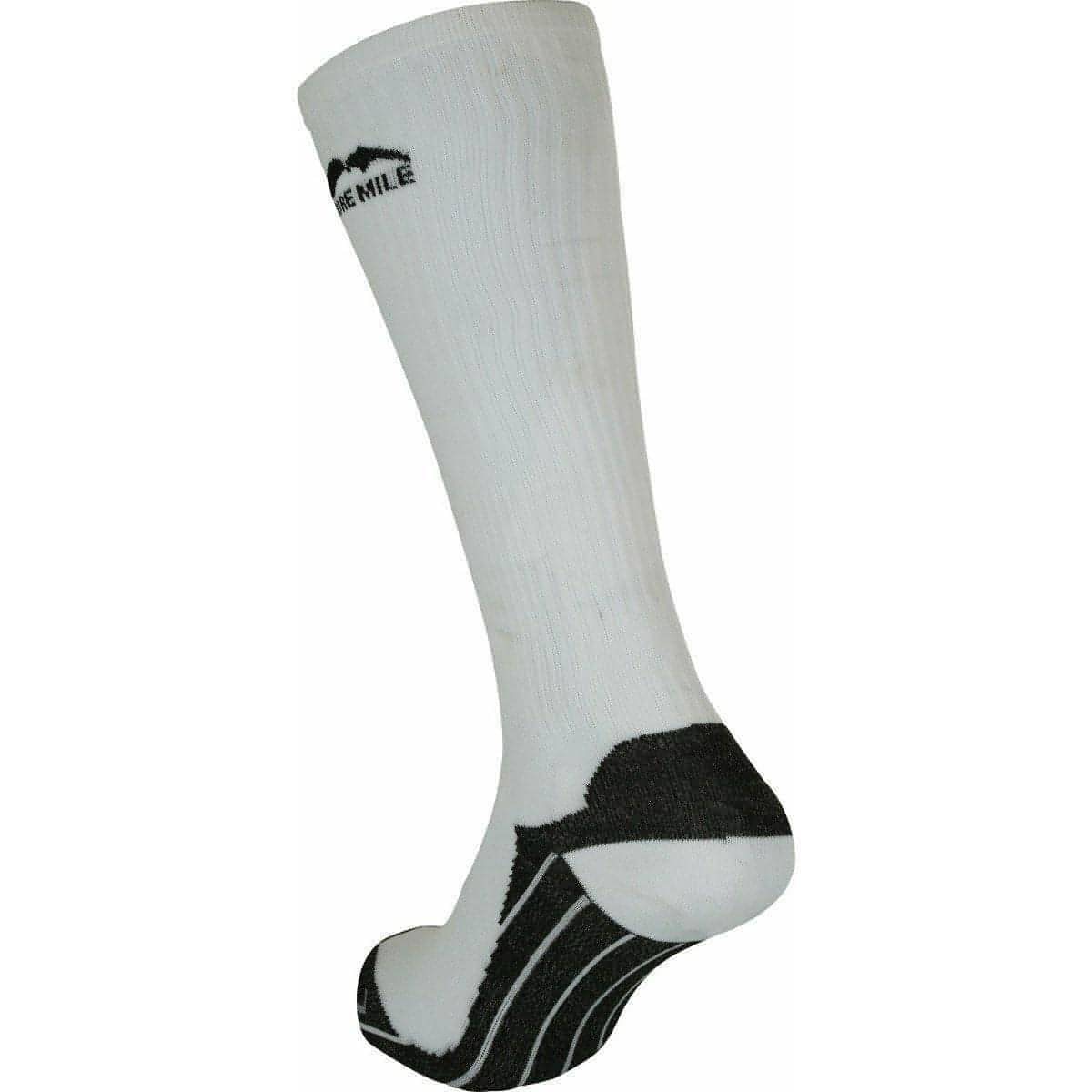 More Mile California (2 Pack) Compression Socks - White - Start Fitness