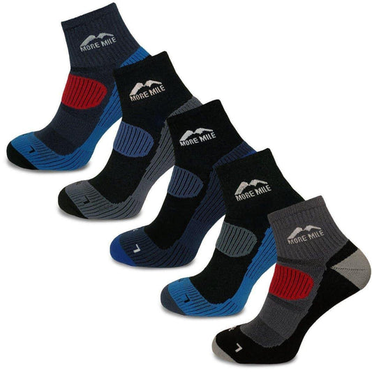 More Mile Cheviot (5 Pack) Trail Running Socks - Multi 5055604349487 - Start Fitness