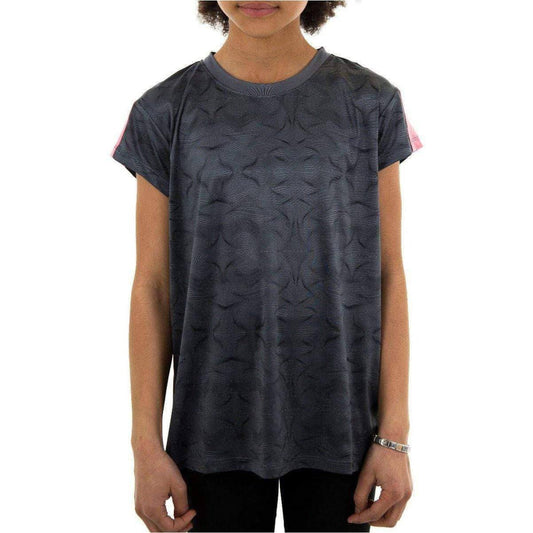 More Mile Girls Cap Short Sleeve Training Top - Grey - Start Fitness