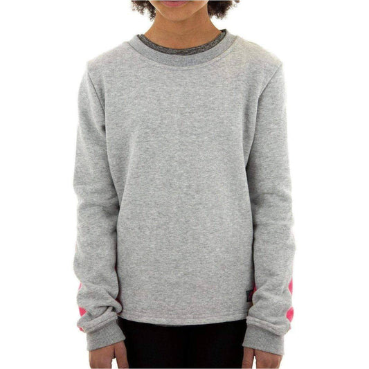 More Mile Girls Fleece Sweatshirt - Grey - Start Fitness