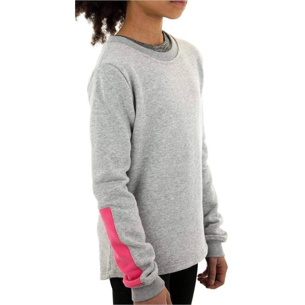 More Mile Girls Fleece Sweatshirt - Grey - Start Fitness