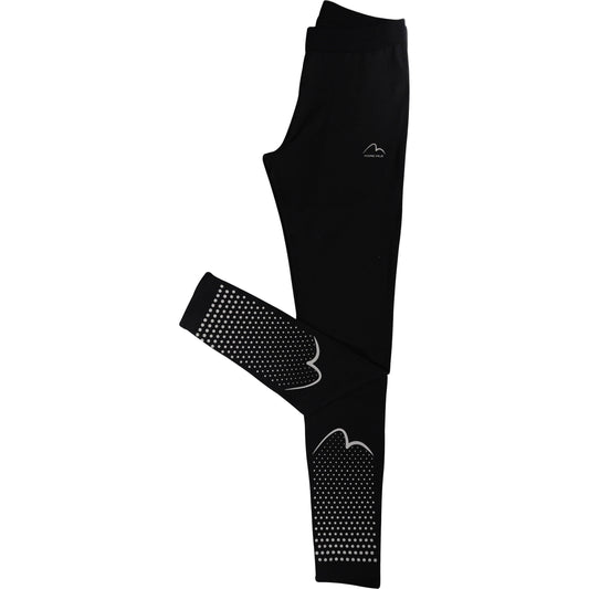 More Mile Girls Long Running Tights - Black 5055604371822 - Start Fitness