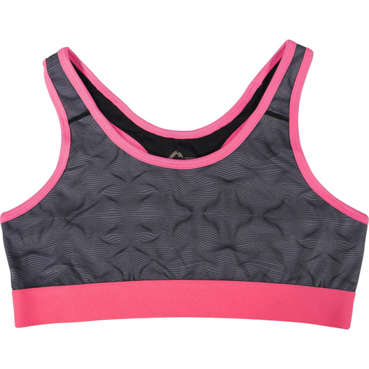 More Mile Girls Running Crop Top - Grey - Start Fitness