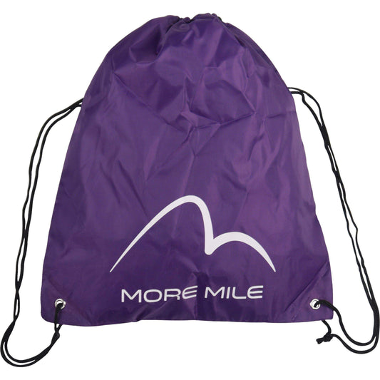 More Mile Logo Drawstring Gym Sack - Purple 5055604362561 - Start Fitness